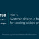 [Video] Systemic design, a framework for tackling wicked problems